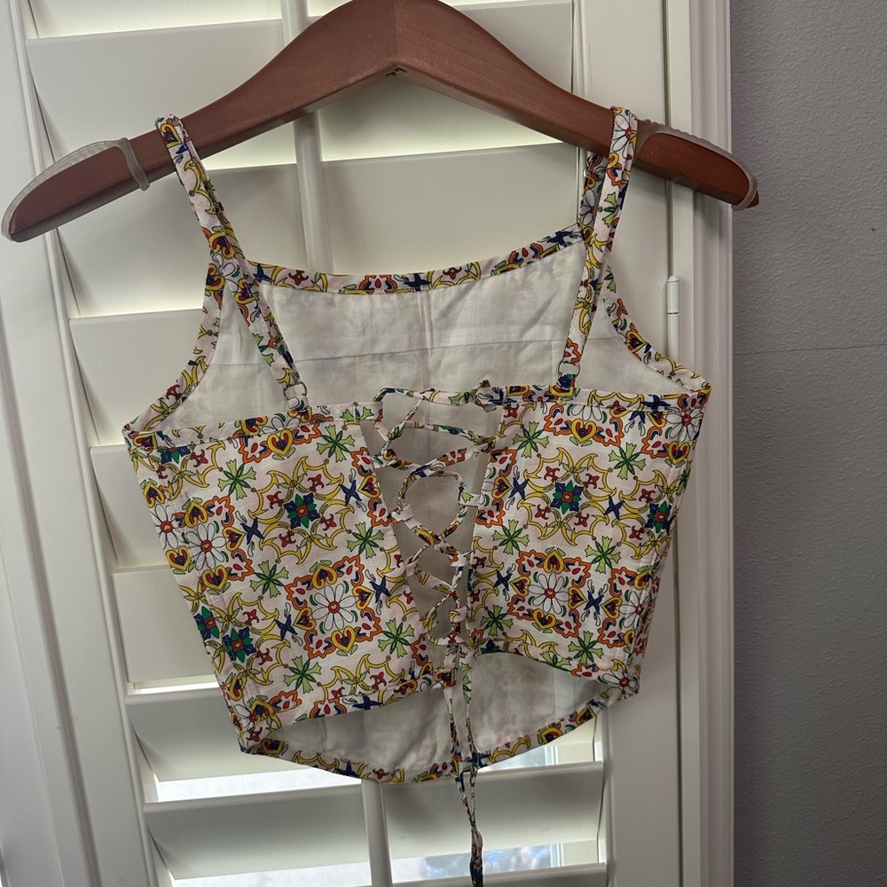 Camille Corset Top in White Murano | NWOT | Blackbough Swim - Picture 5 of 8